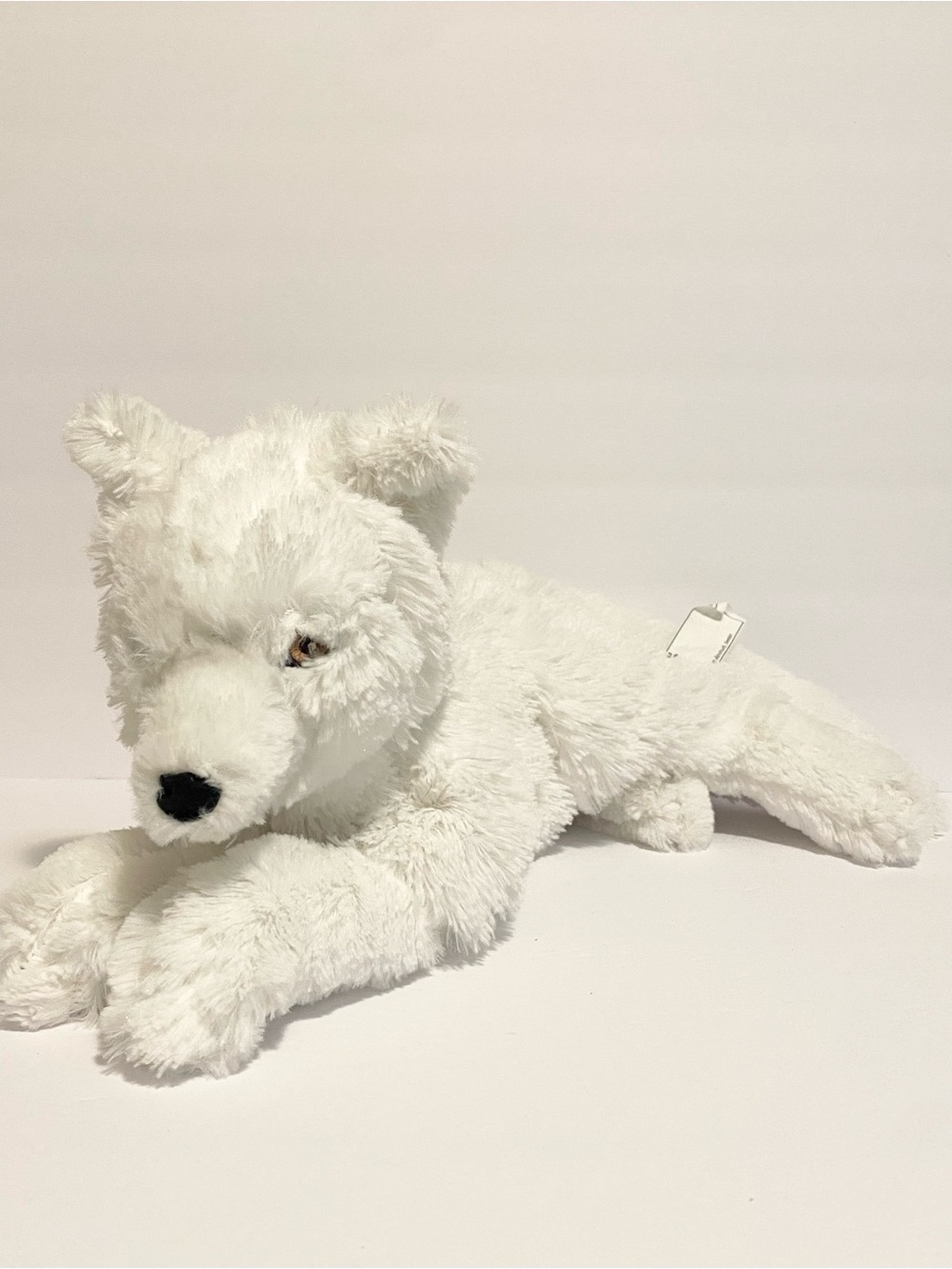 IKEA Skogsduva Arctic Fox Dog Puppy Medium 22" Plush Soft Toy Stuffed Animal